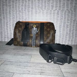 *sold* Louis Vuitton monogram keepall city bag 2021 Zooom w/friends Virgil Abloh